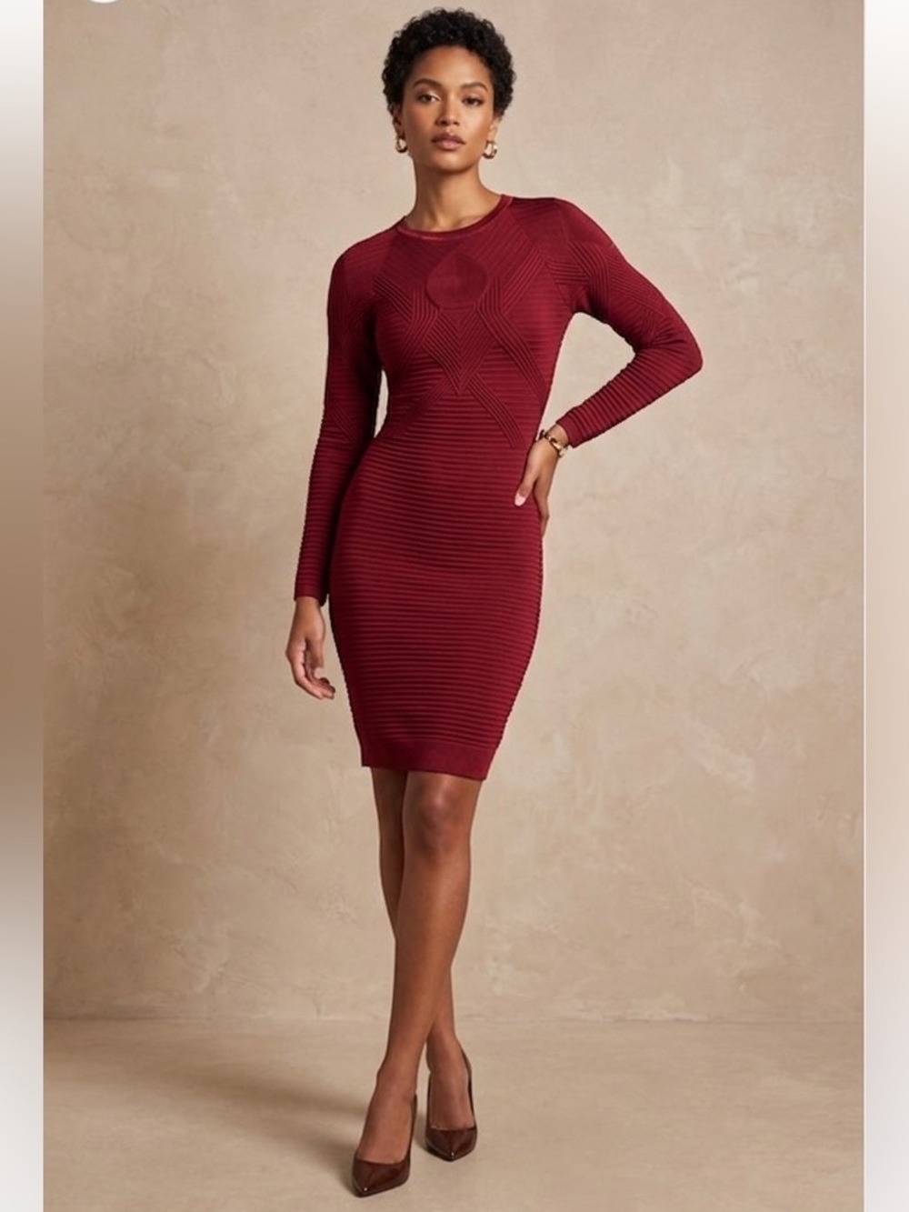 Bebe red bandage dress